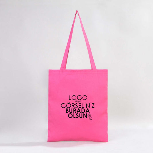 Gabardin Bez Çanta Fuşya - 35x40 cm (Özelleştirilebilir) - istecanta.com