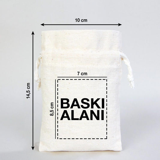 Gül Kese 10x14,5 cm (Özelleştirilebilir) - istecanta.com