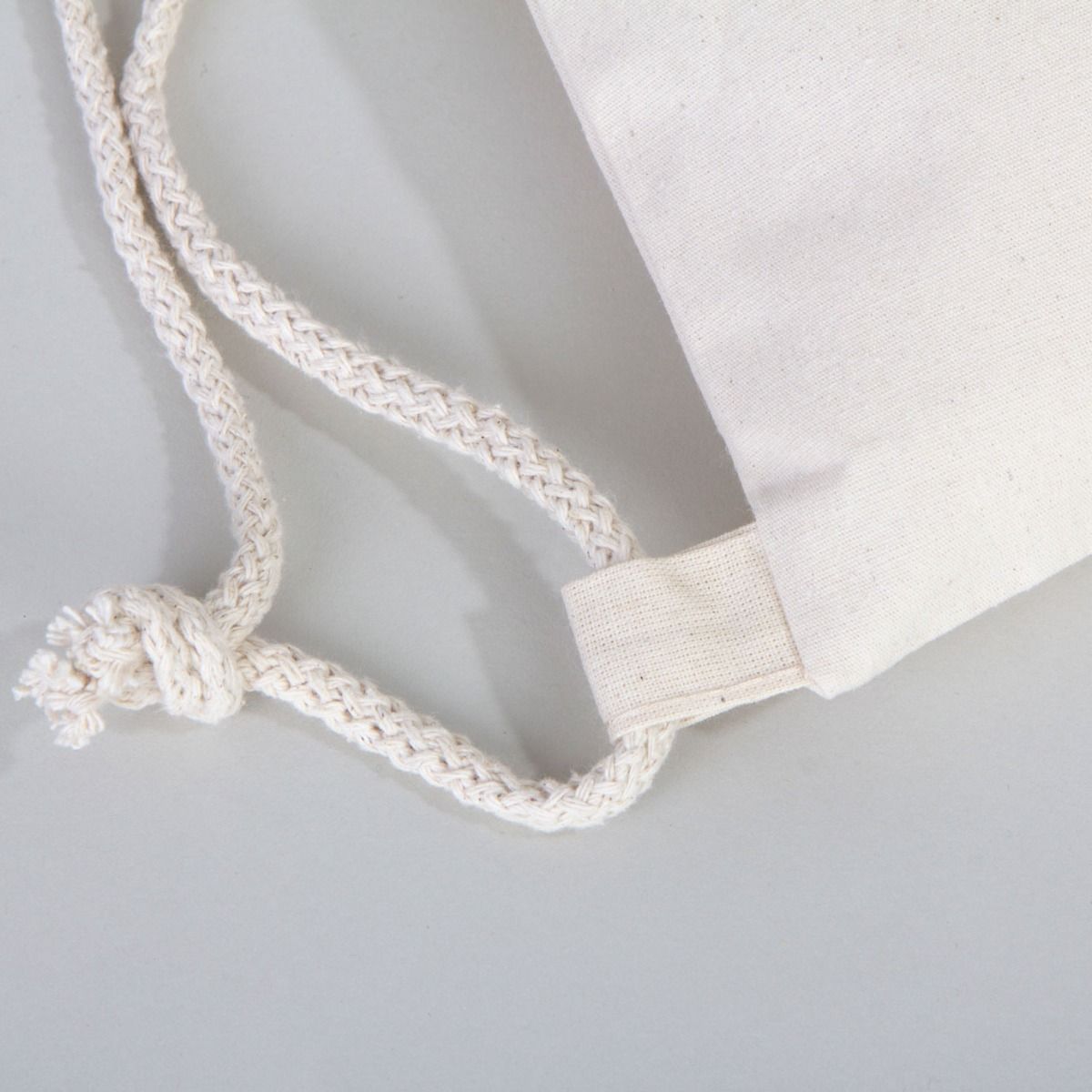 Rips Kumaş Büzgülü Bez Sırt Çantası 35x40 cm (Özelleştirilebilir) - istecanta.com