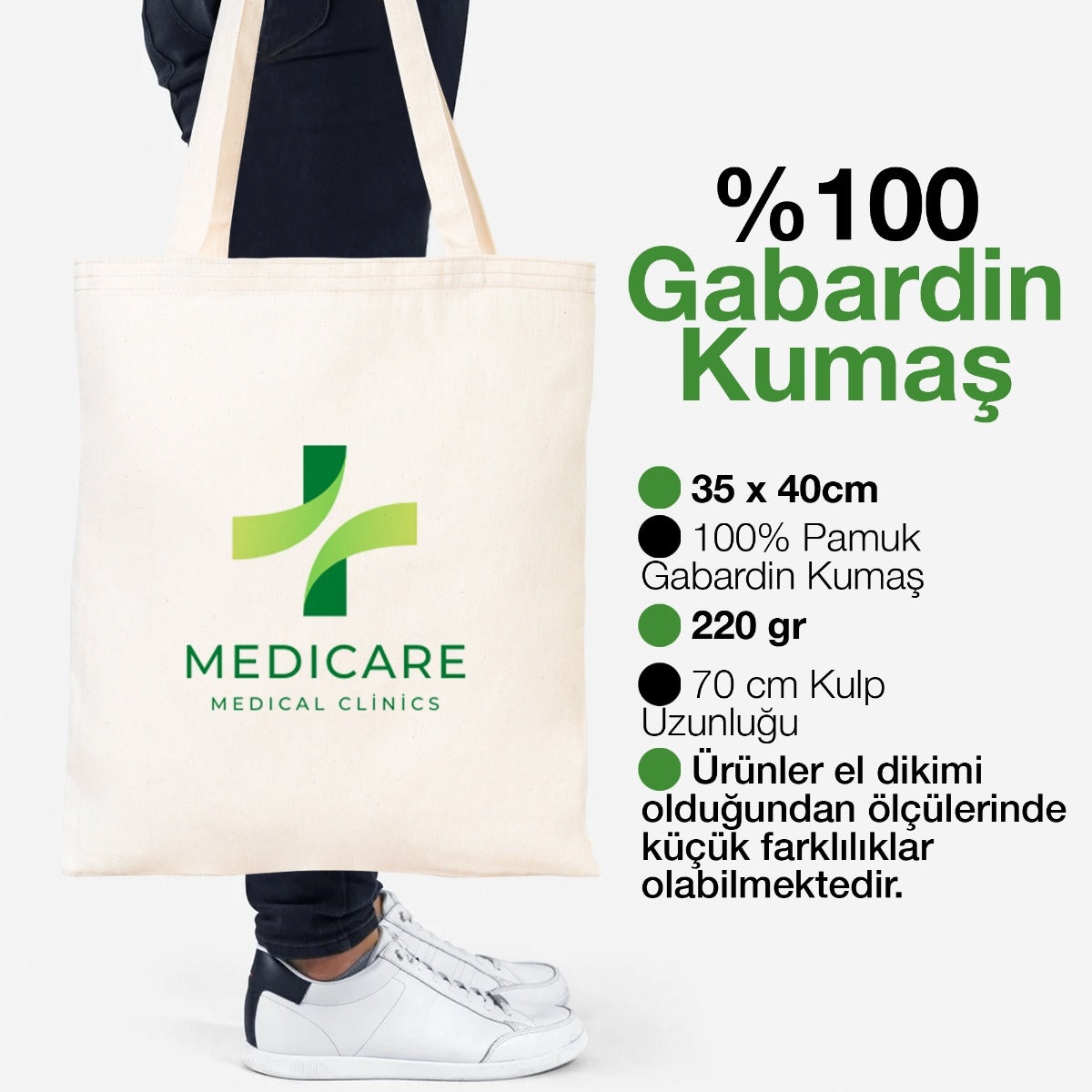 Gabardin Bez Çanta 35x40 cm (Özelleştirilebilir) - istecanta.com