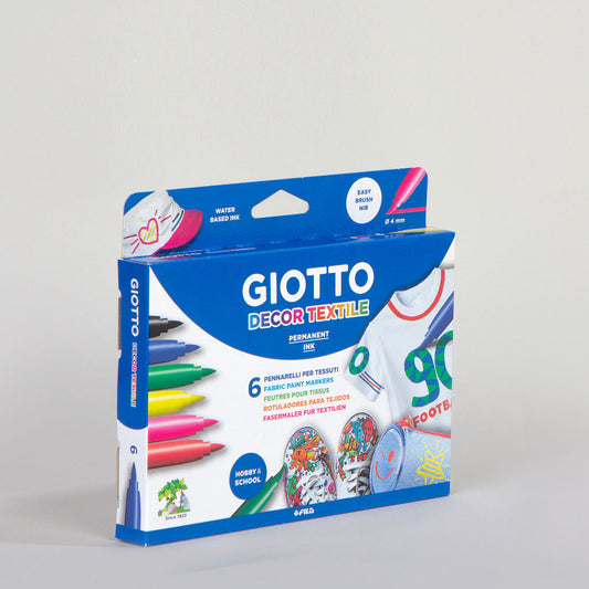 Giotto Decor Tekstil Kalemi 6 'lı - istecanta.com