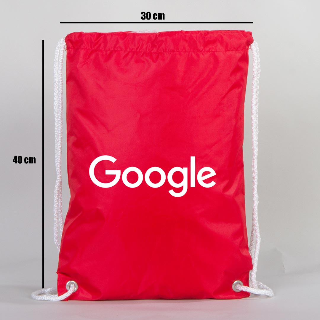 Imperteks Promosyon Kırmızı Büzgülü Sırt Çantası - Google - istecanta.com