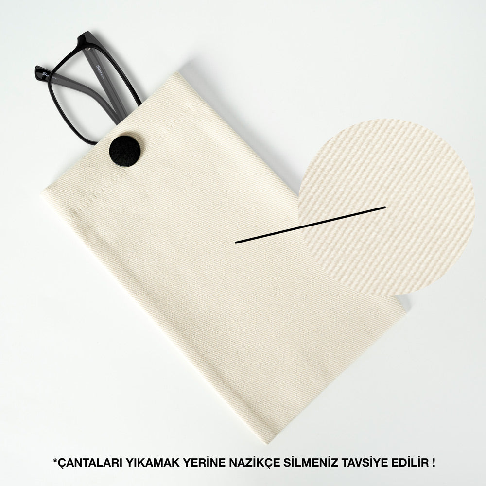 Gözlük Kılıfı - Soft Kumaş Gabardin- Çıtçıtlı 12x20 cm - istecanta.com