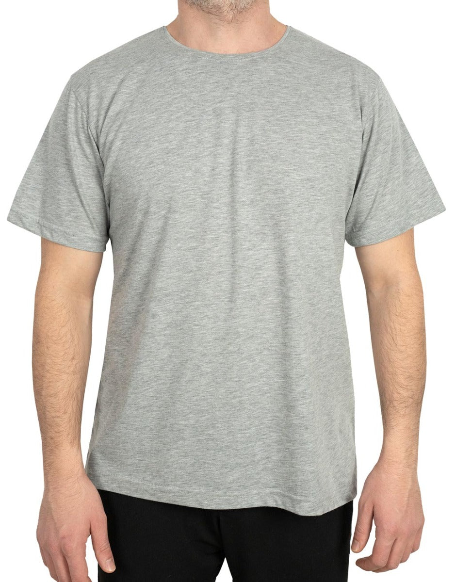 Basic T-shirt Gri Renk 1.Kalite - istecanta.com