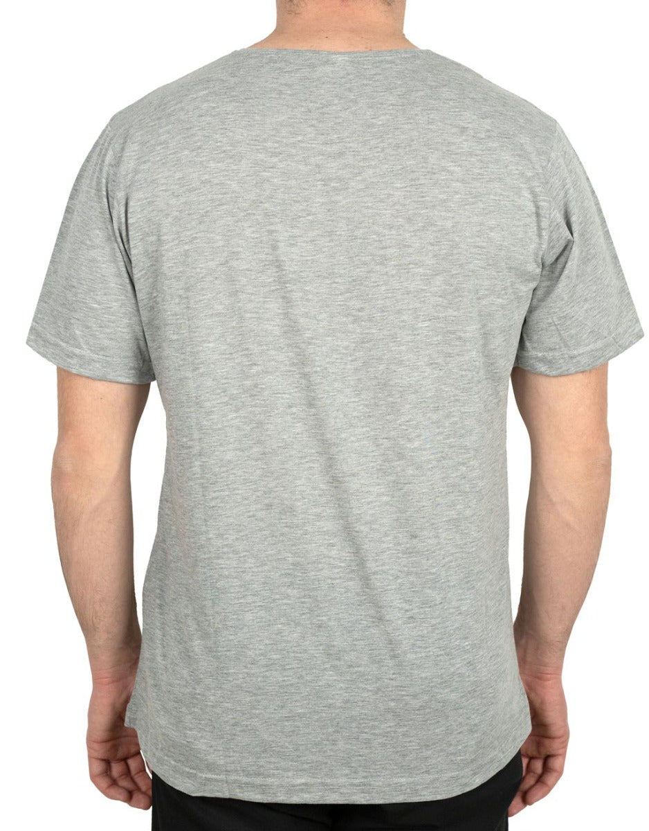 Basic T-shirt Gri- Baskılı - istecanta.com