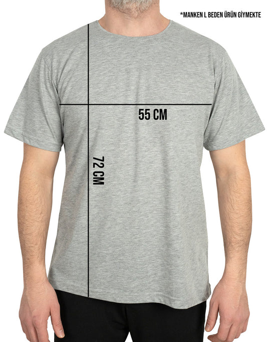 Basic T-shirt Gri Renk 1.Kalite - istecanta.com