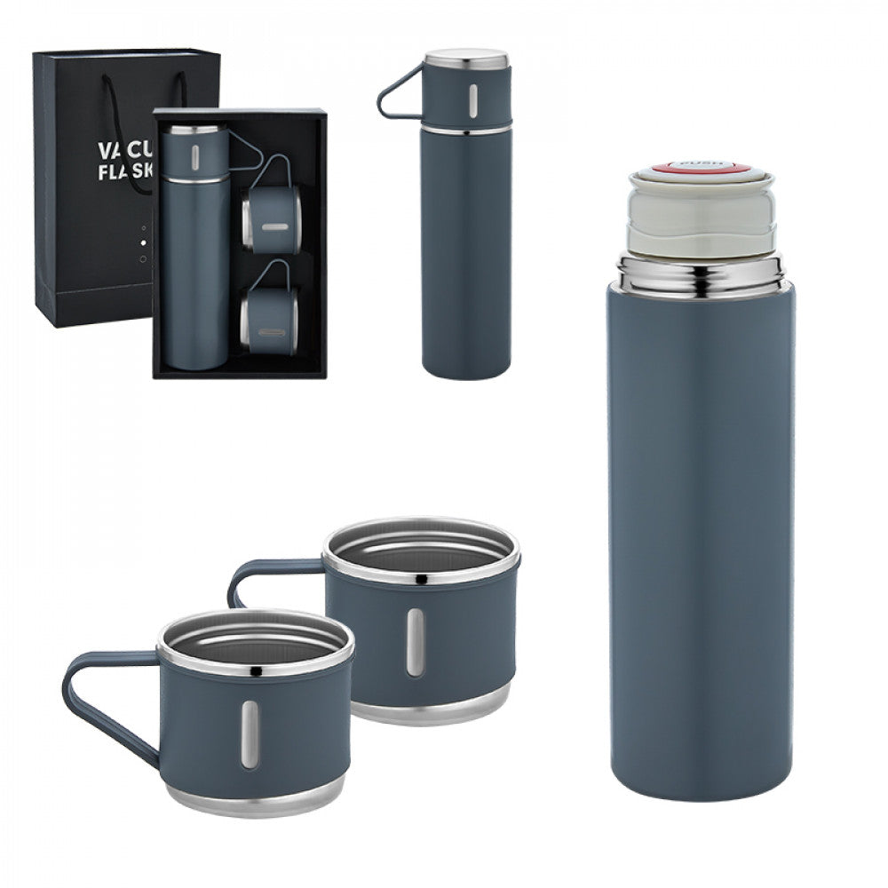 5337 ÇELİK 3'LÜ TERMOS SET / 500 ML - istecanta.com