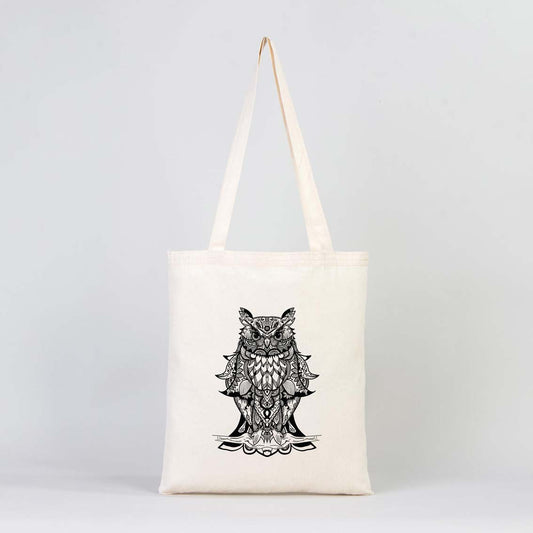 Ham Bez Çanta Mandala - Baykuş - istecanta.com