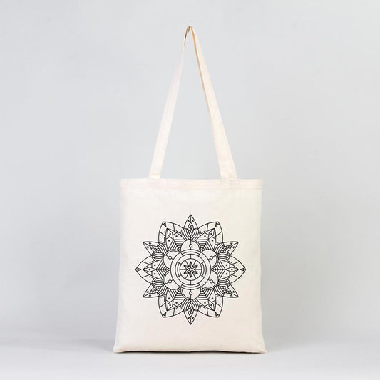 Ham Bez Çanta Mandala - Çiçek - istecanta.com