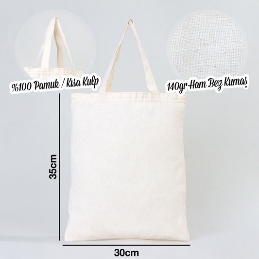 Ham Bez Çanta 30x35 cm - Kısa Kulp - istecanta.com