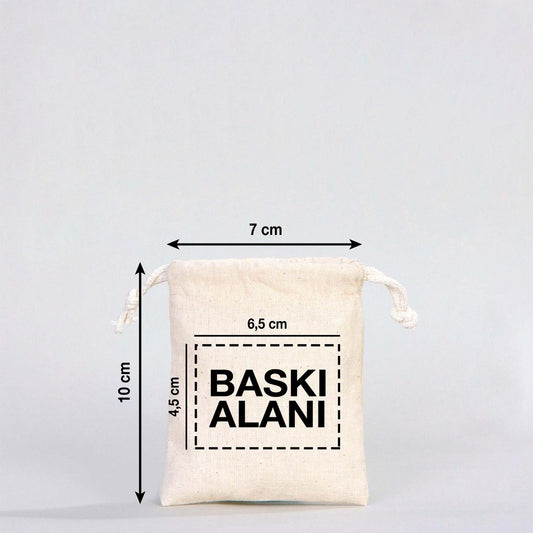 Bez Kese 7x10 cm (Özelleştirebilir) - istecanta.com