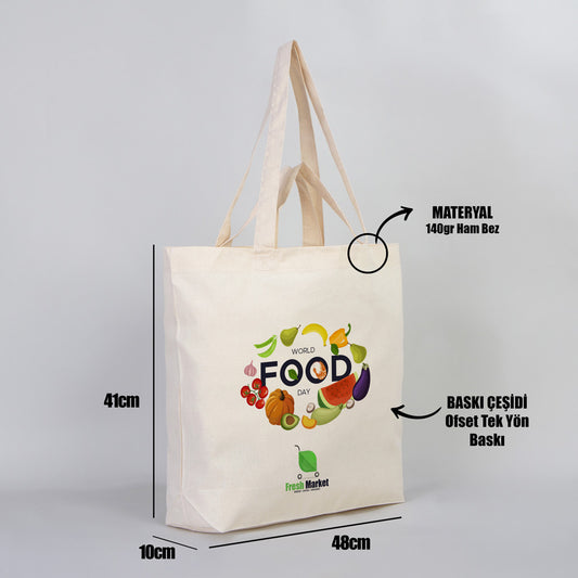 Hambez Çift Kulp Alışveriş Çantası - Market Çantası - istecanta.com