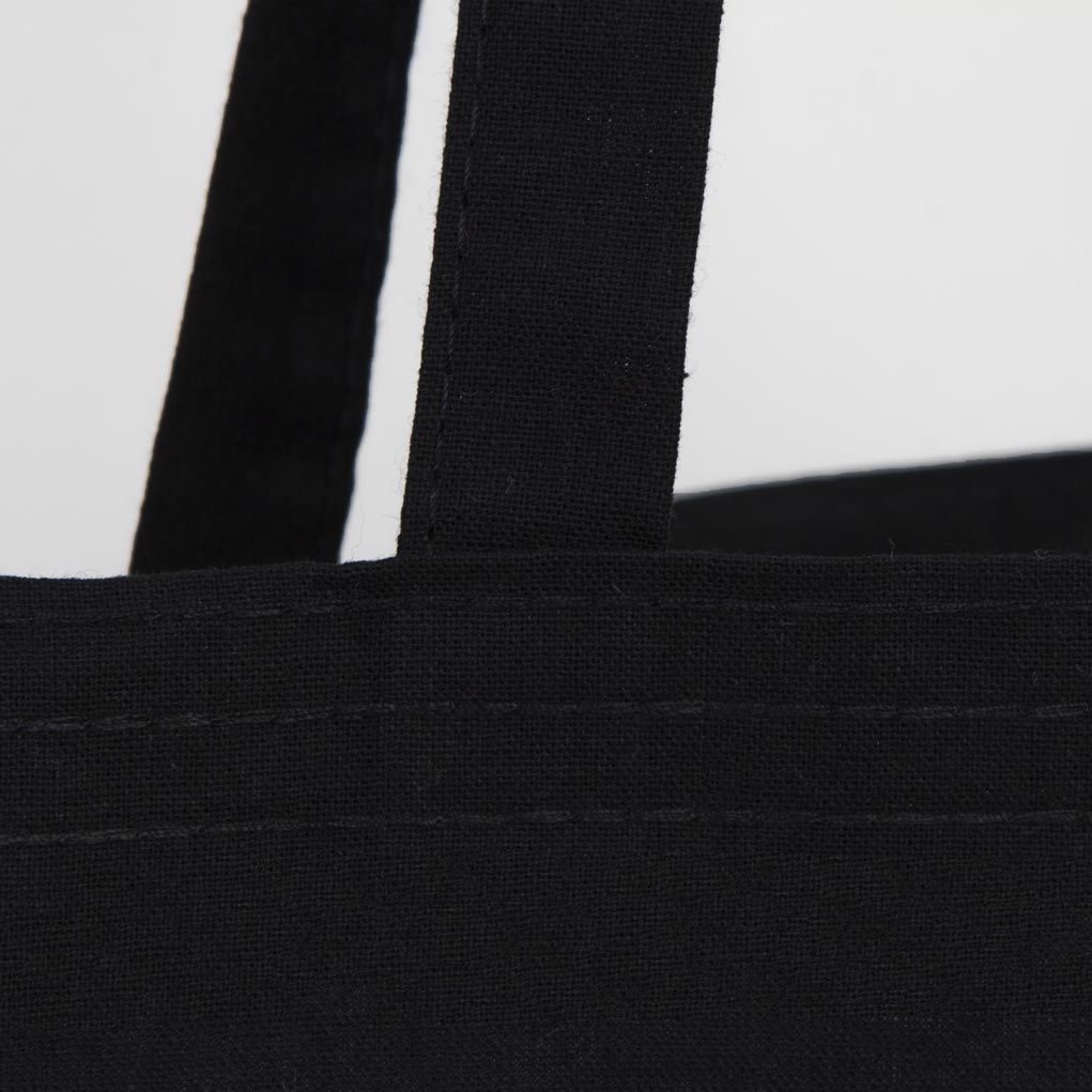 Siyah Ham Bez Çanta 35x40 cm Yılbaşı Baskılı (Özelleştirilebilir) - istecanta.com
