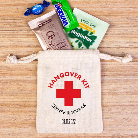 İsme Özel Baskılı Hangover Kit Kese Modelleri - istecanta.com