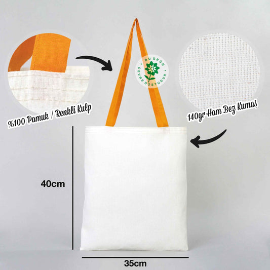 Ham Bez Çanta Hardal Kulp 35x40 cm - istecanta.com