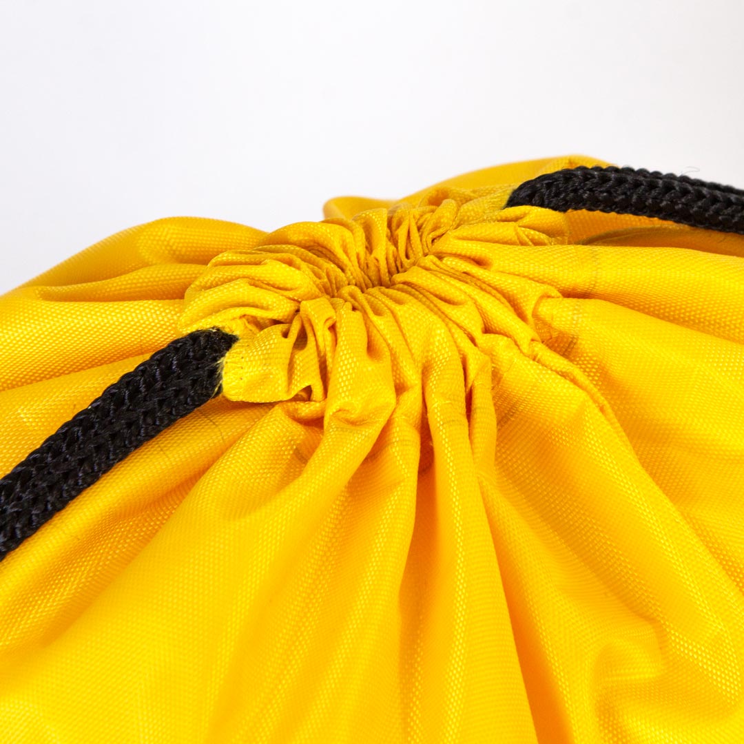 Sarı İmperteks Büzgülü Sırt Çantası - 32x45 cm (Özelleştirilebilir) - istecanta.com