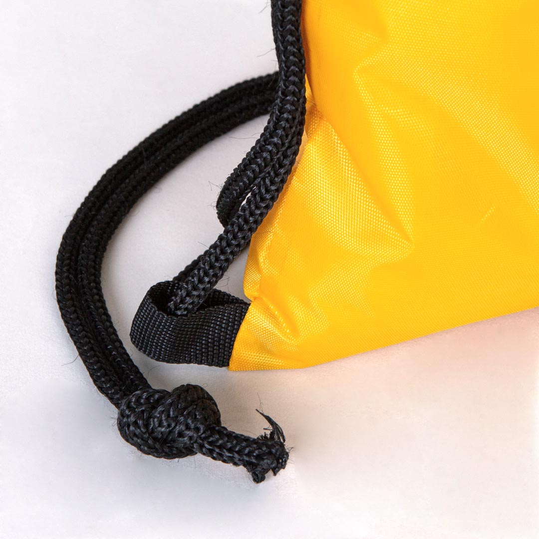 Sarı İmperteks Büzgülü Sırt Çantası - 32x45 cm (Özelleştirilebilir) - istecanta.com