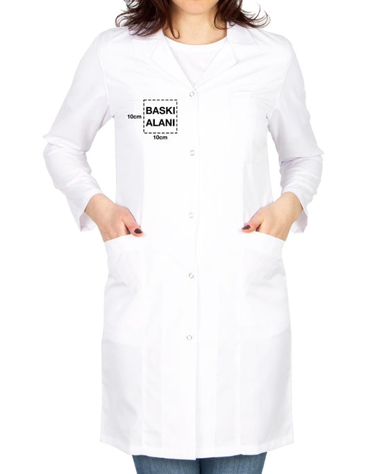 Baskılı Doktor - Laboratuvar Önlüğü Beyaz (Özelleştirilebilir) - istecanta.com