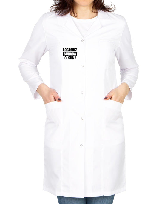 Baskılı Doktor - Laboratuvar Önlüğü Beyaz (Özelleştirilebilir) - istecanta.com