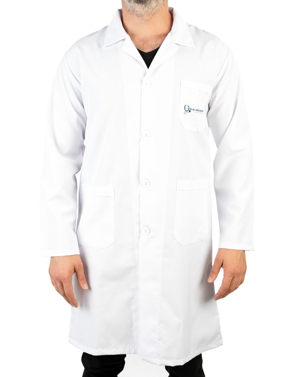 Beyaz Erkek Önlük, Öğretmen Doktor İş Önlüğü (Özelleştirilebilir) - istecanta.com