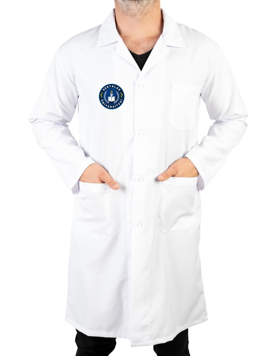 Beyaz Erkek Önlük, Öğretmen Doktor İş Önlüğü (Özelleştirilebilir) - istecanta.com