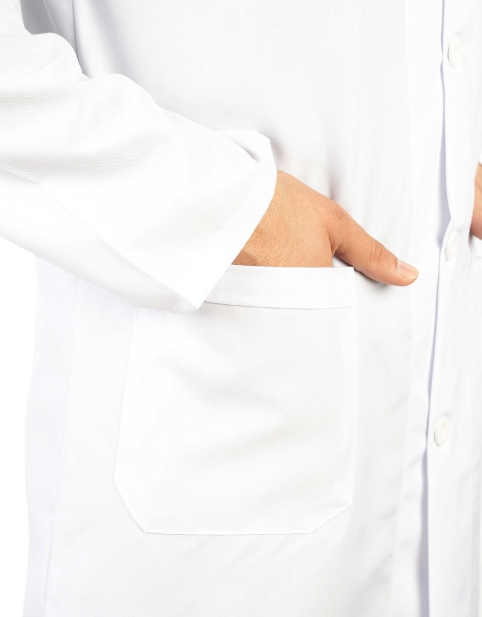 Beyaz Erkek Önlük, Öğretmen Doktor İş Önlüğü (Özelleştirilebilir) - istecanta.com