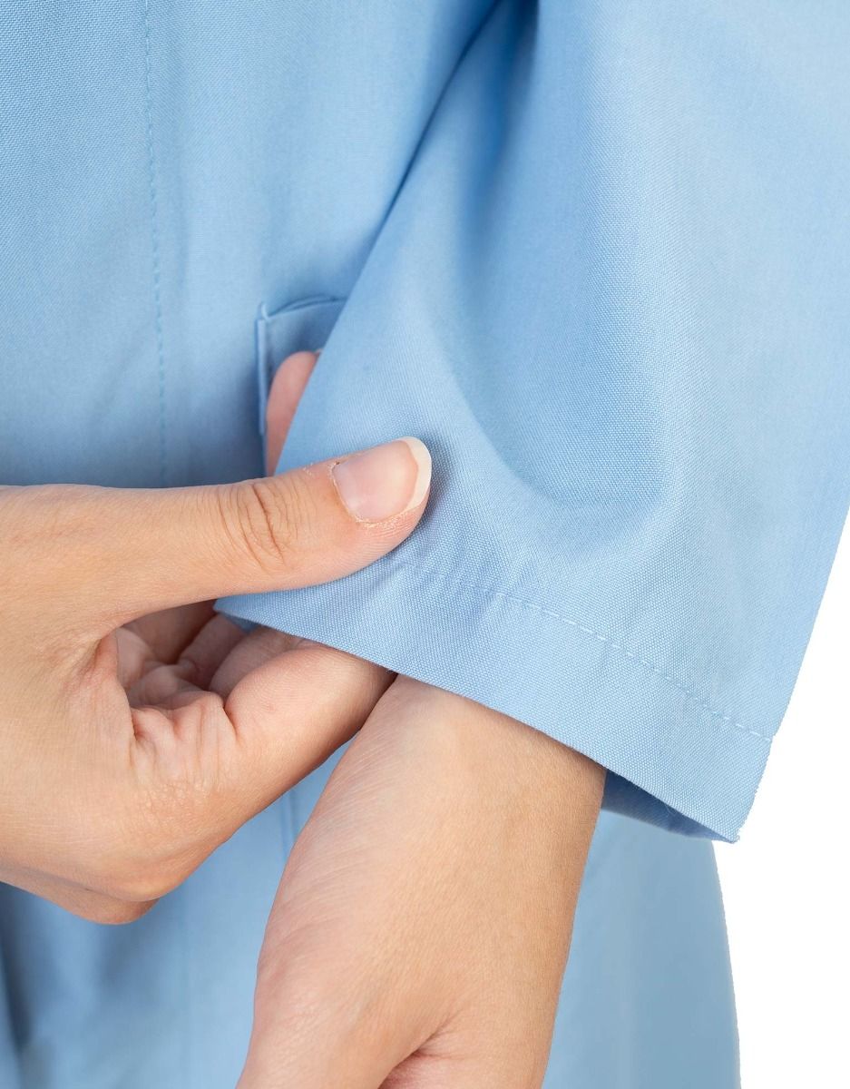 Açık Mavi Alpaka Kadın İş Önlüğü - istecanta.com