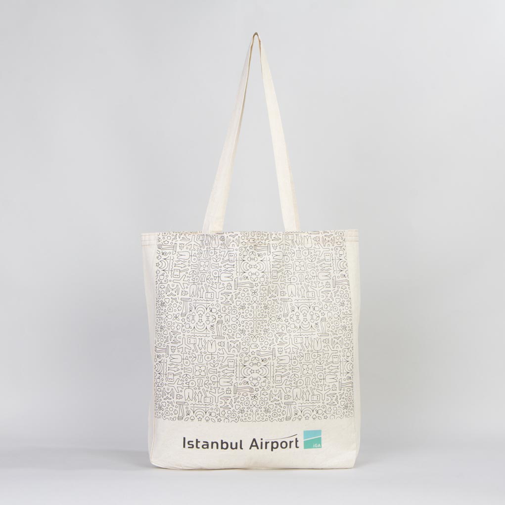 Full Gusset Customized Tote Bags 40x35x9cm - istecanta.com