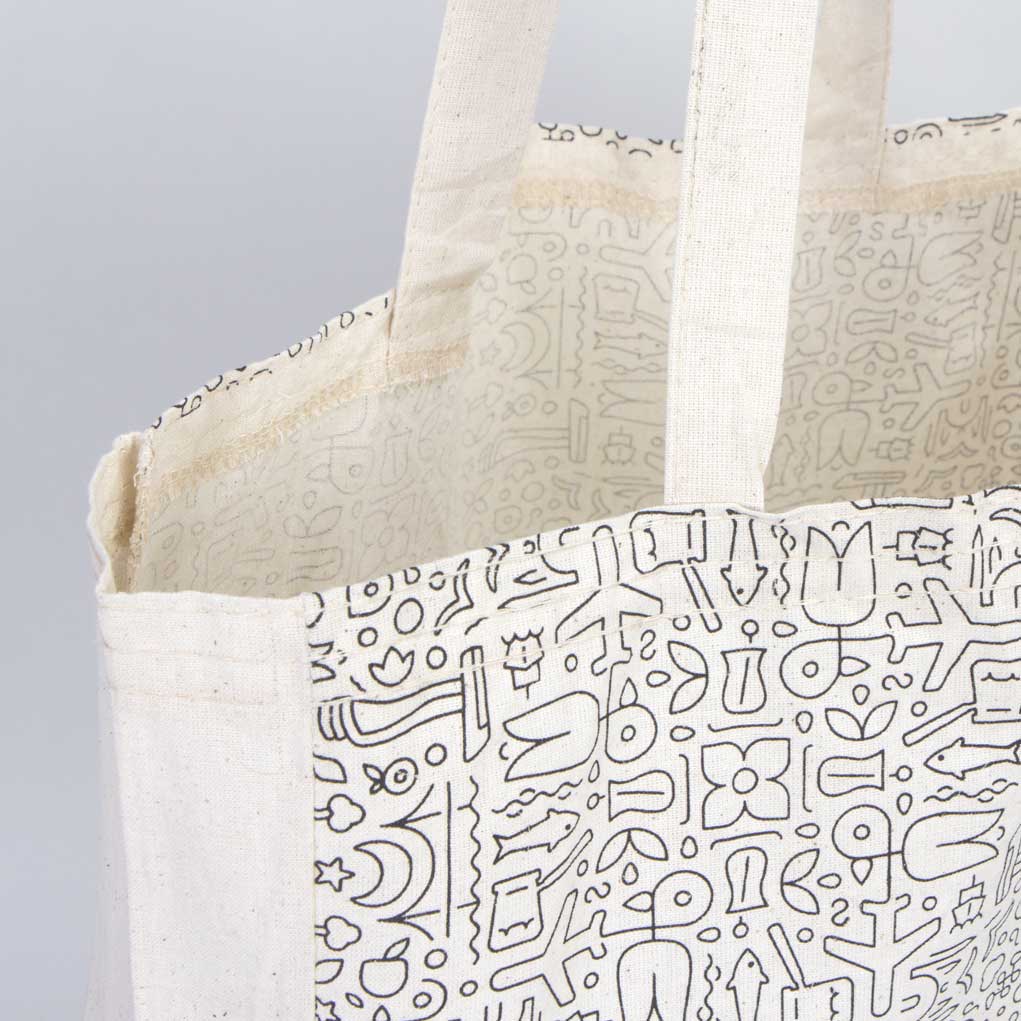 Full Gusset Customized Tote Bags 40x35x9cm - istecanta.com