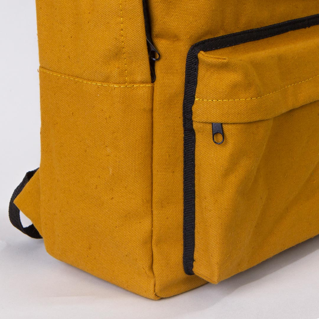 Kanvas Sırt Çantası Hardal - 28x43x10 cm - istecanta.com