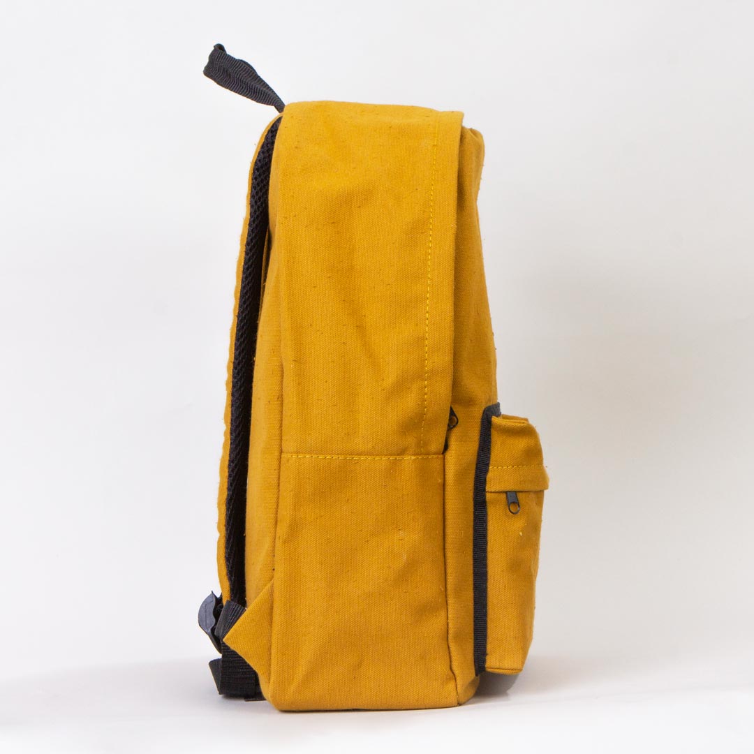 Kanvas Sırt Çantası Hardal - 28x43x10 cm - istecanta.com