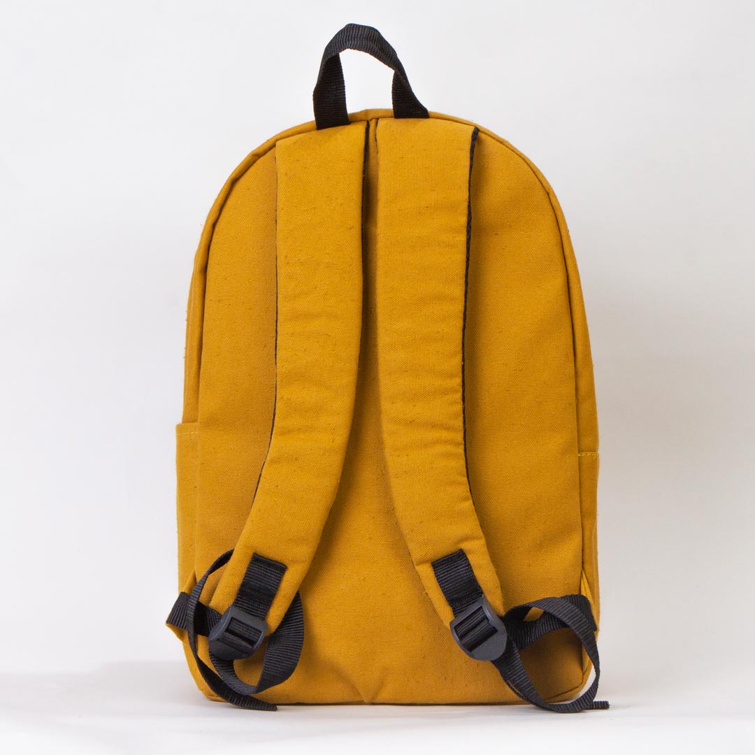 Kanvas Sırt Çantası Hardal - 28x43x10 cm - istecanta.com