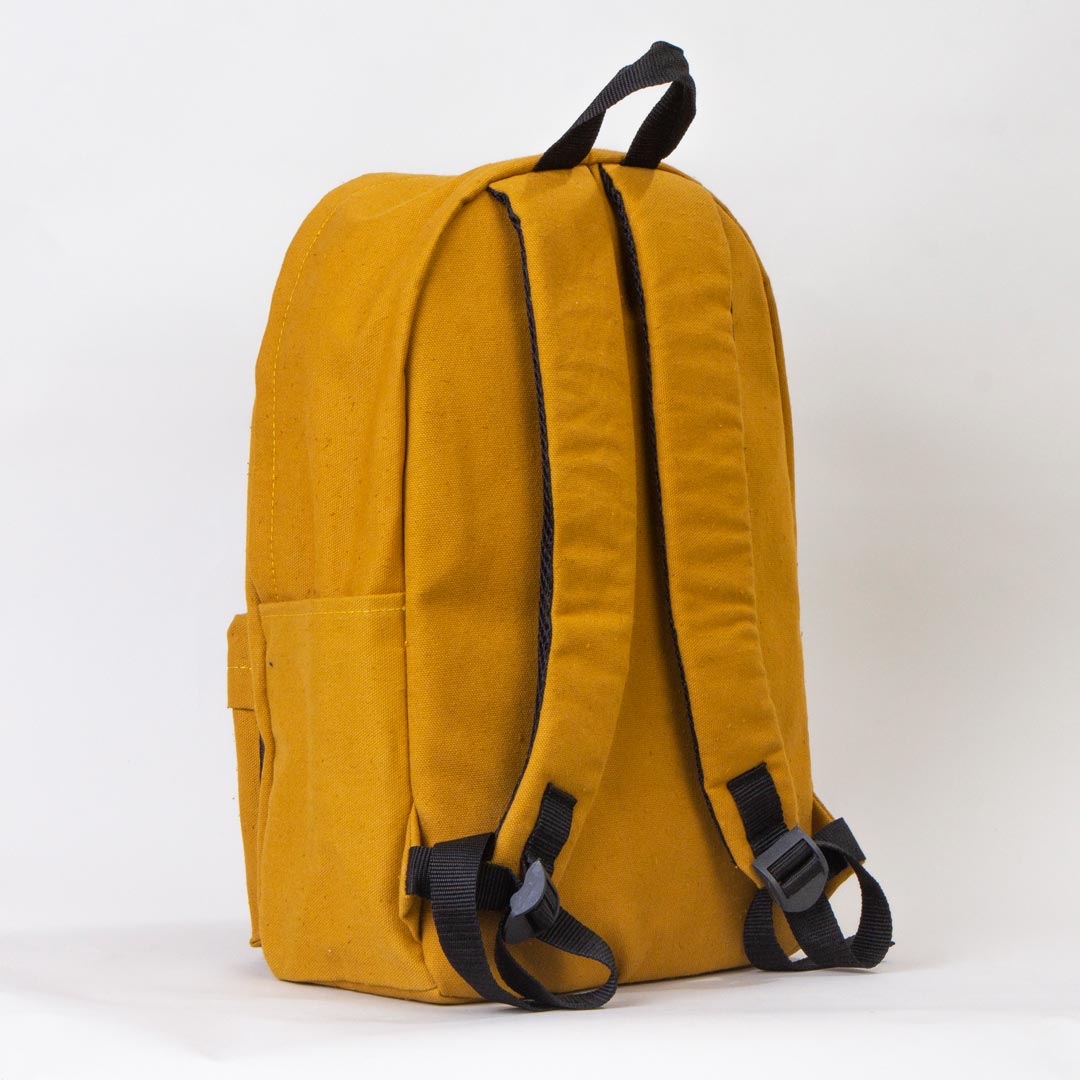Kanvas Sırt Çantası Hardal - 28x43x10 cm - istecanta.com