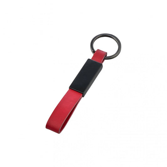 Metal Gövdeli Suni Deri Anahtarlık Çift Taraflı 2397