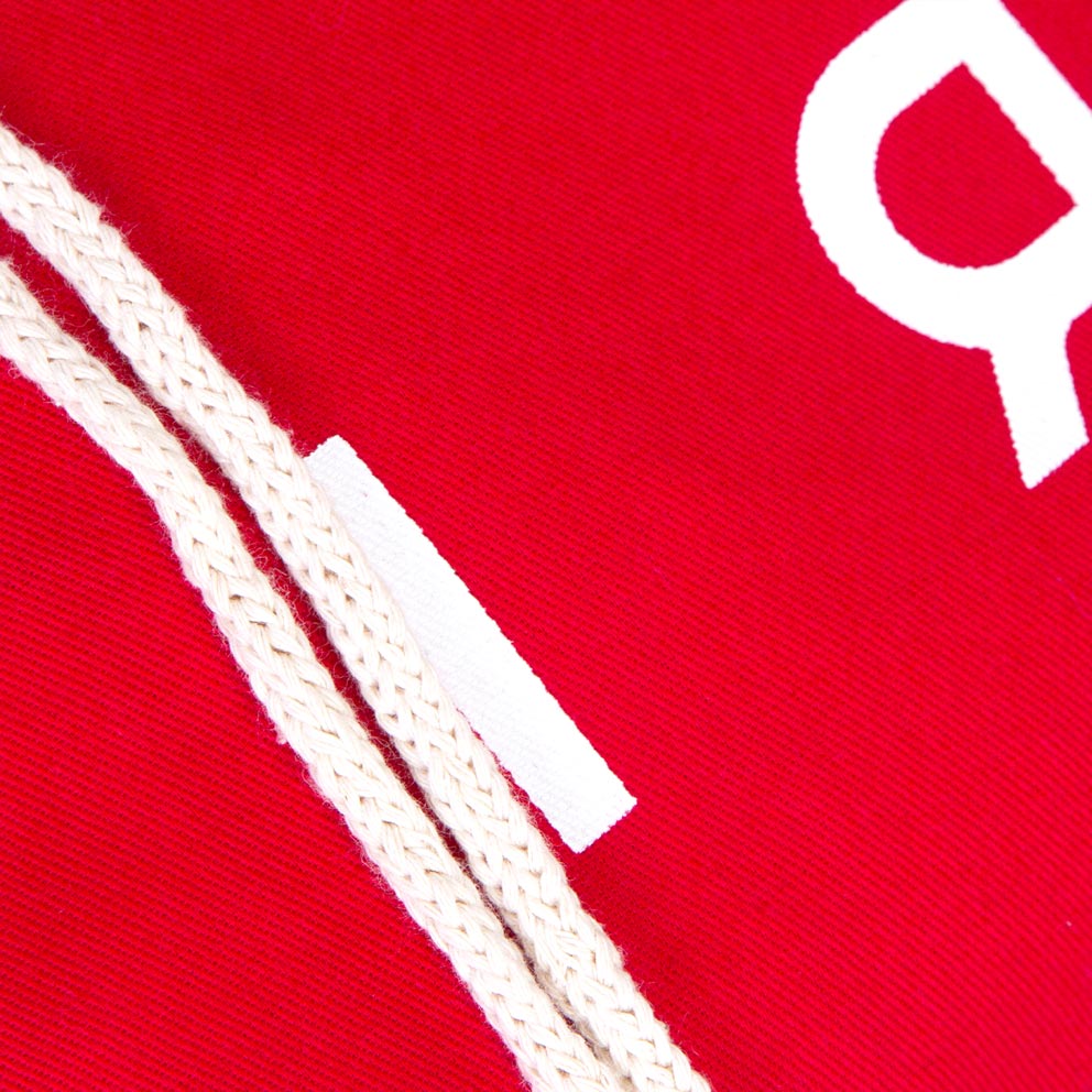 Kırmızı Büzgülü Sırt Çantası - 35x40 cm - istecanta.com