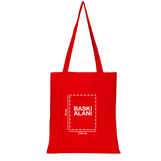 Ham Bez Çanta 35x40 cm Kırmızı Renk (Özelleştirilebilir) - istecanta.com