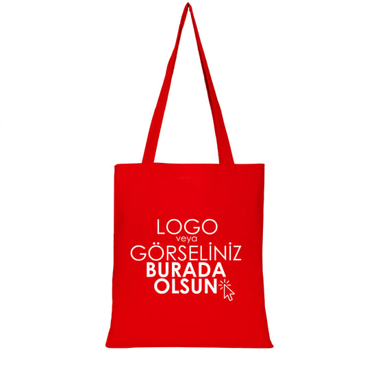 Ham Bez Çanta 35x40 cm Kırmızı Renk (Özelleştirilebilir) - istecanta.com