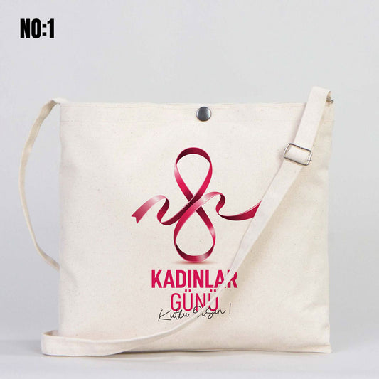 Kadınlar Günü Kanvas Heybe - istecanta.com