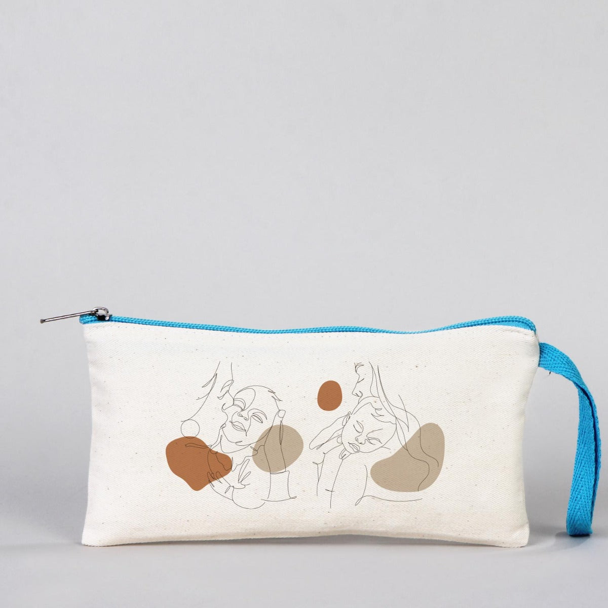 Bez Kalemlik Renkli Fermuar Turkuaz - Özelleştirilebilir - istecanta.com