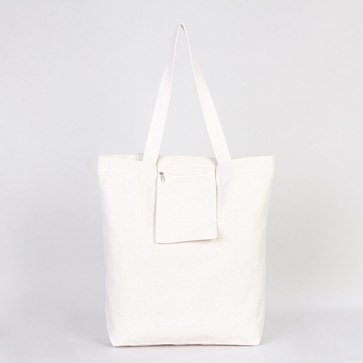 Kanvas Bez Çanta İç Cepli Örgü Kulp - 40x40x10 cm - istecanta.com