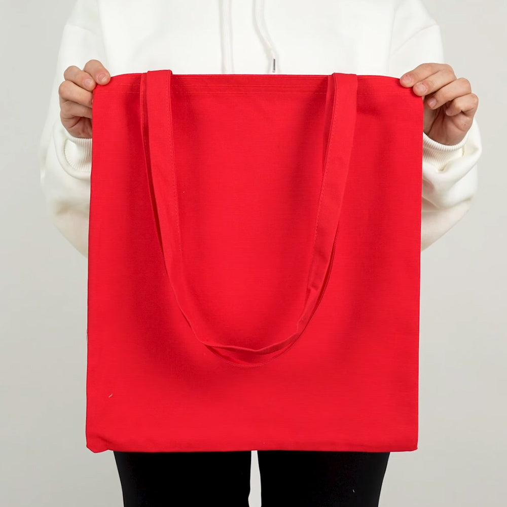 Kanvas Çanta Kırmızı 35 x 40 cm - istecanta.com