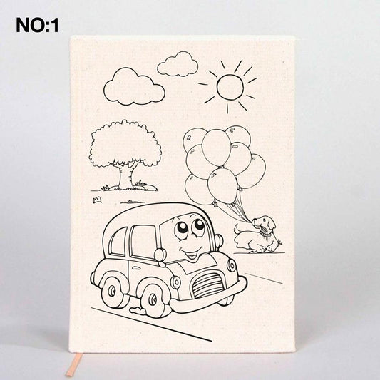 Boyanabilir Kanvas Defter 14x20 cm - istecanta.com
