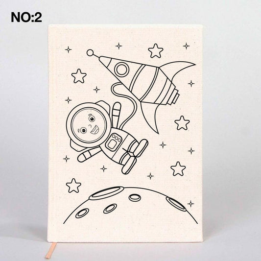 Boyanabilir Kanvas Defter 14x20 cm - istecanta.com
