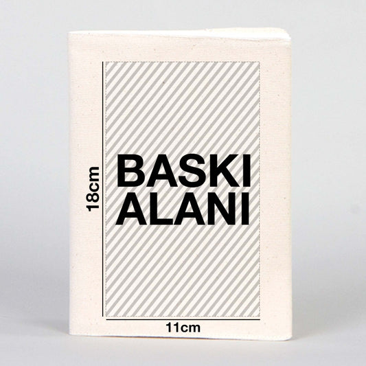 Kanvas Kılıf + Defter (Özelleştirilebilir) - istecanta.com