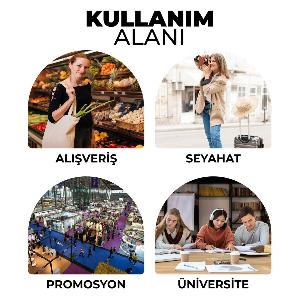 Kanvas Çanta Yeşil Kulp - İç Cepli - istecanta.com