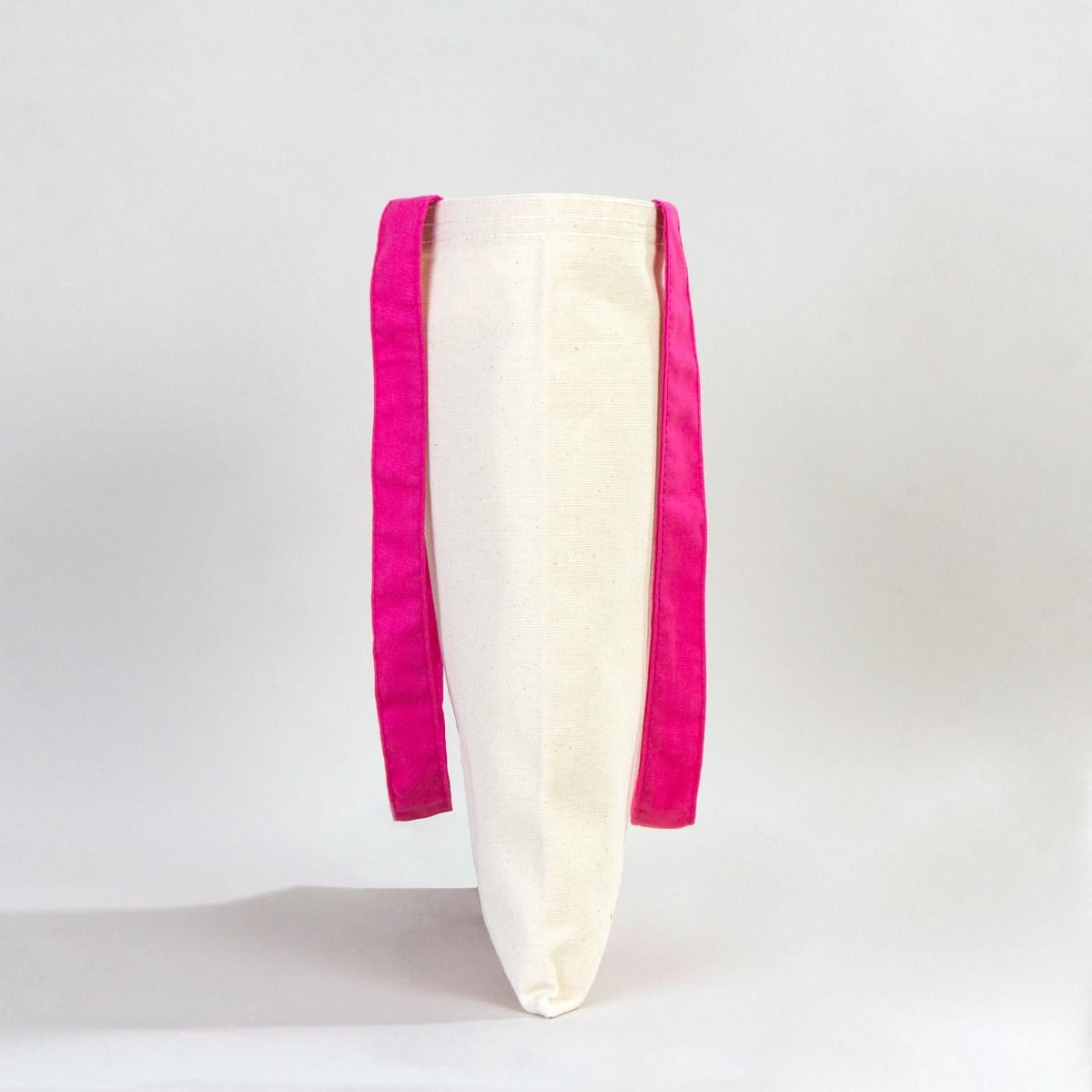 Kanvas Çanta Fuşya Kulp - İç Cepli - 35x40 cm - istecanta.com