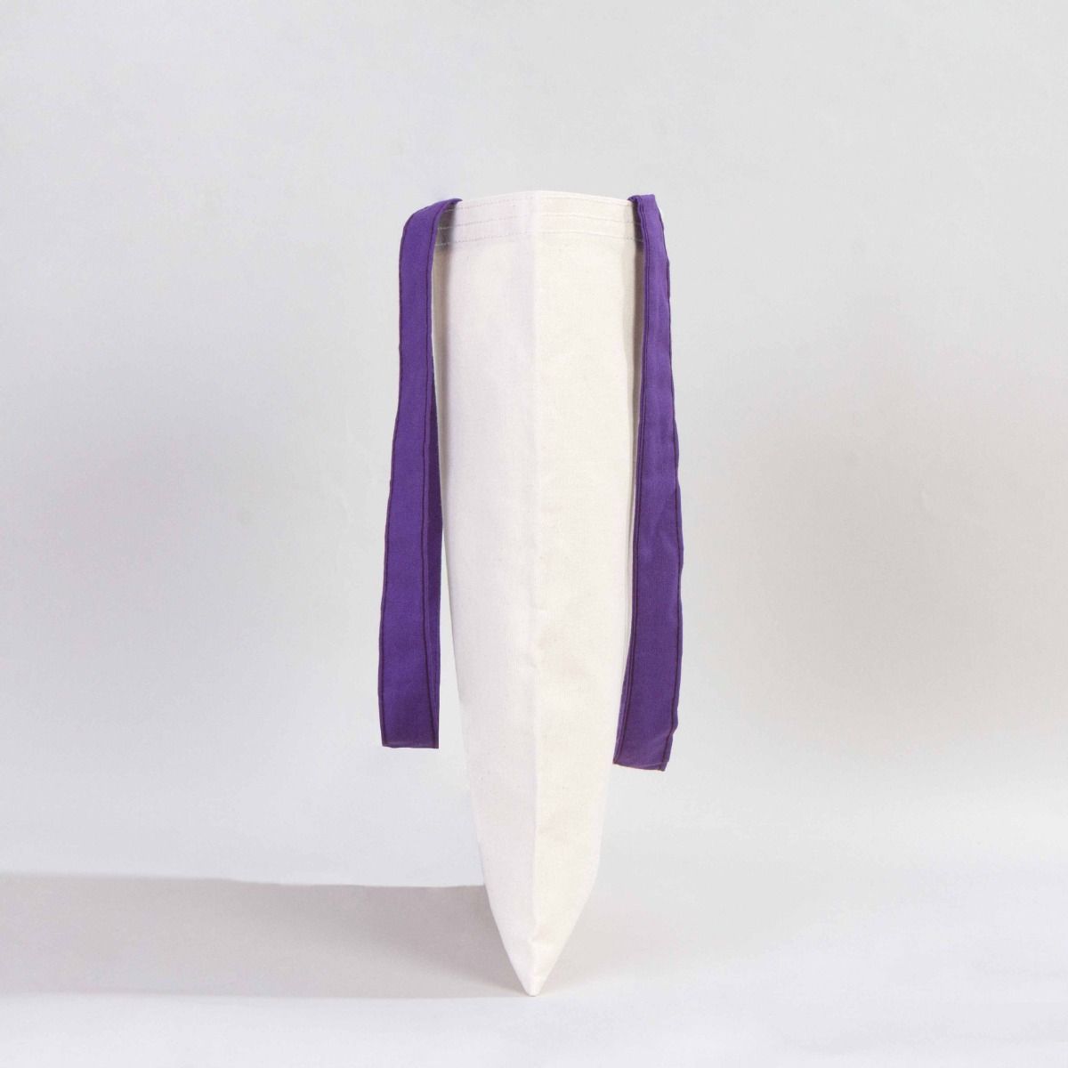 Kanvas Çanta Mor Kulp - İç Cepli - istecanta.com