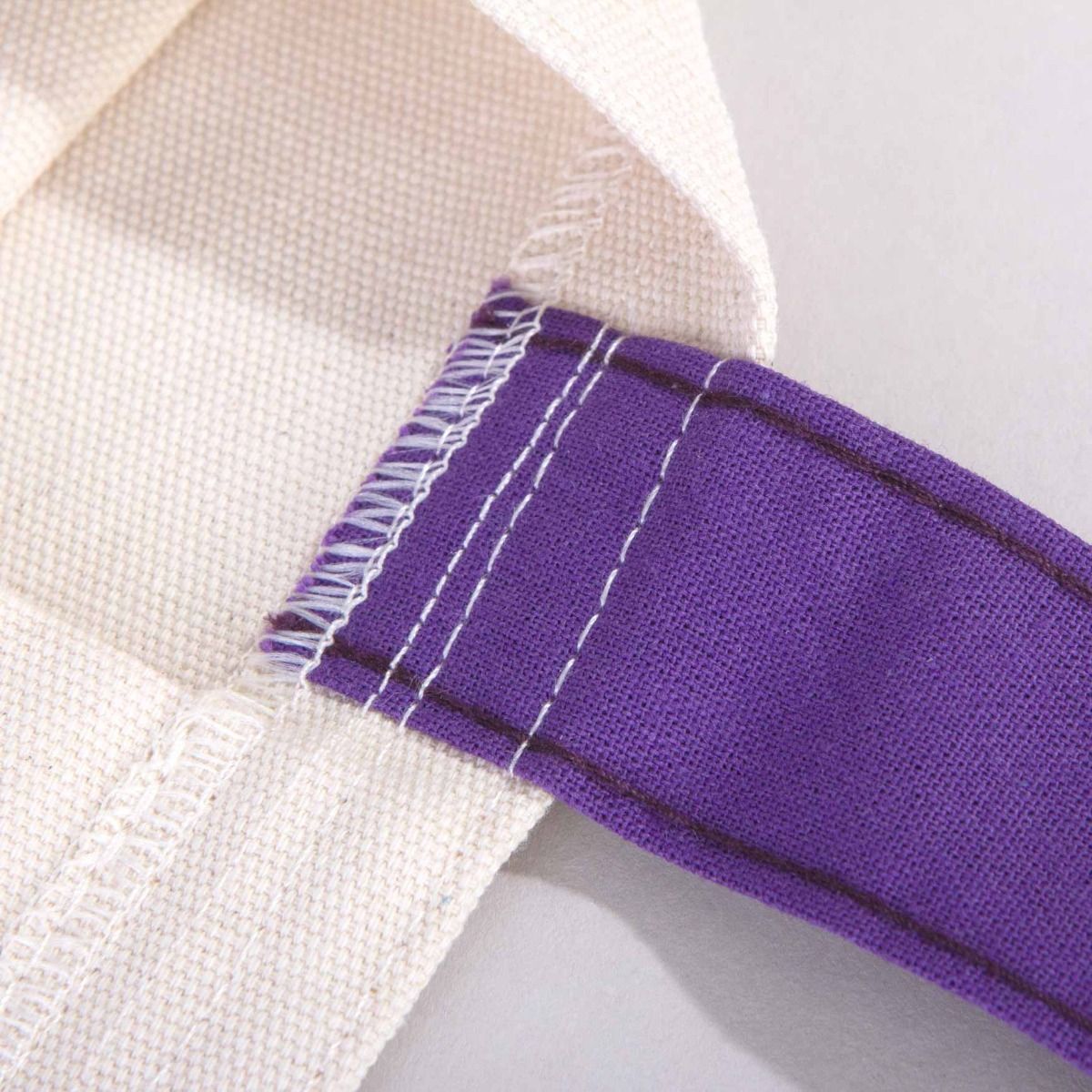 Kanvas Çanta Mor Kulp - İç Cepli (Özelleştirilebilir) - istecanta.com