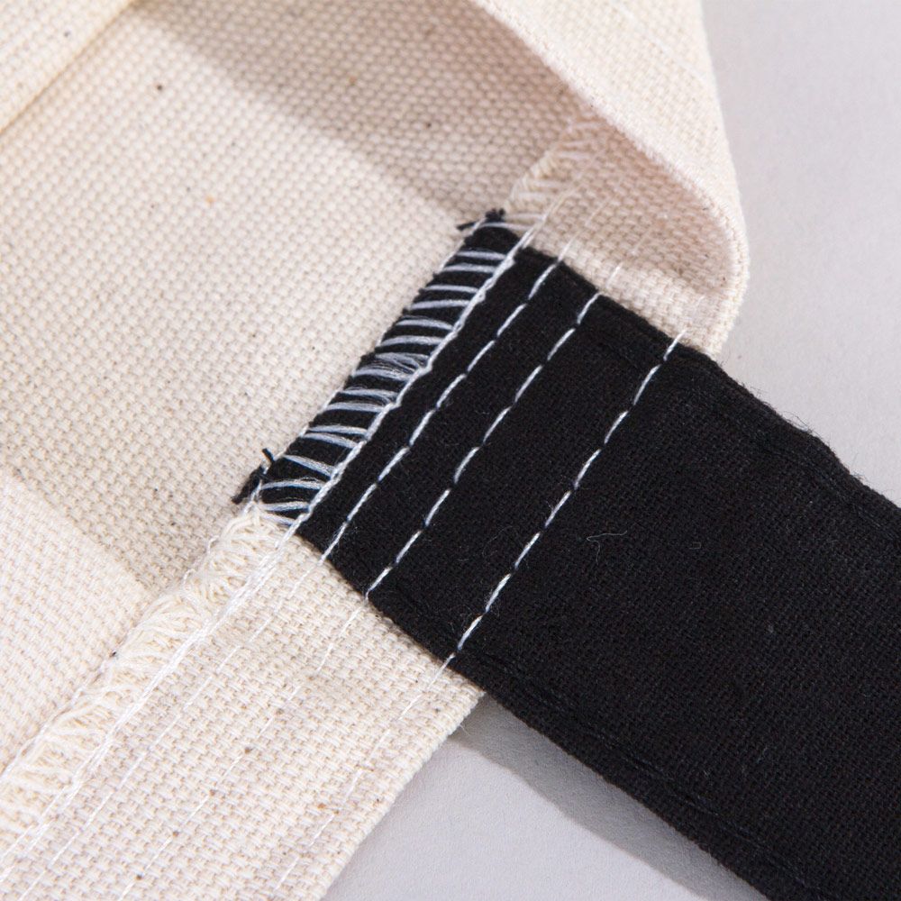 Kanvas Çanta Siyah Kulp - İç Cepli (Özelleştirilebilir) - istecanta.com