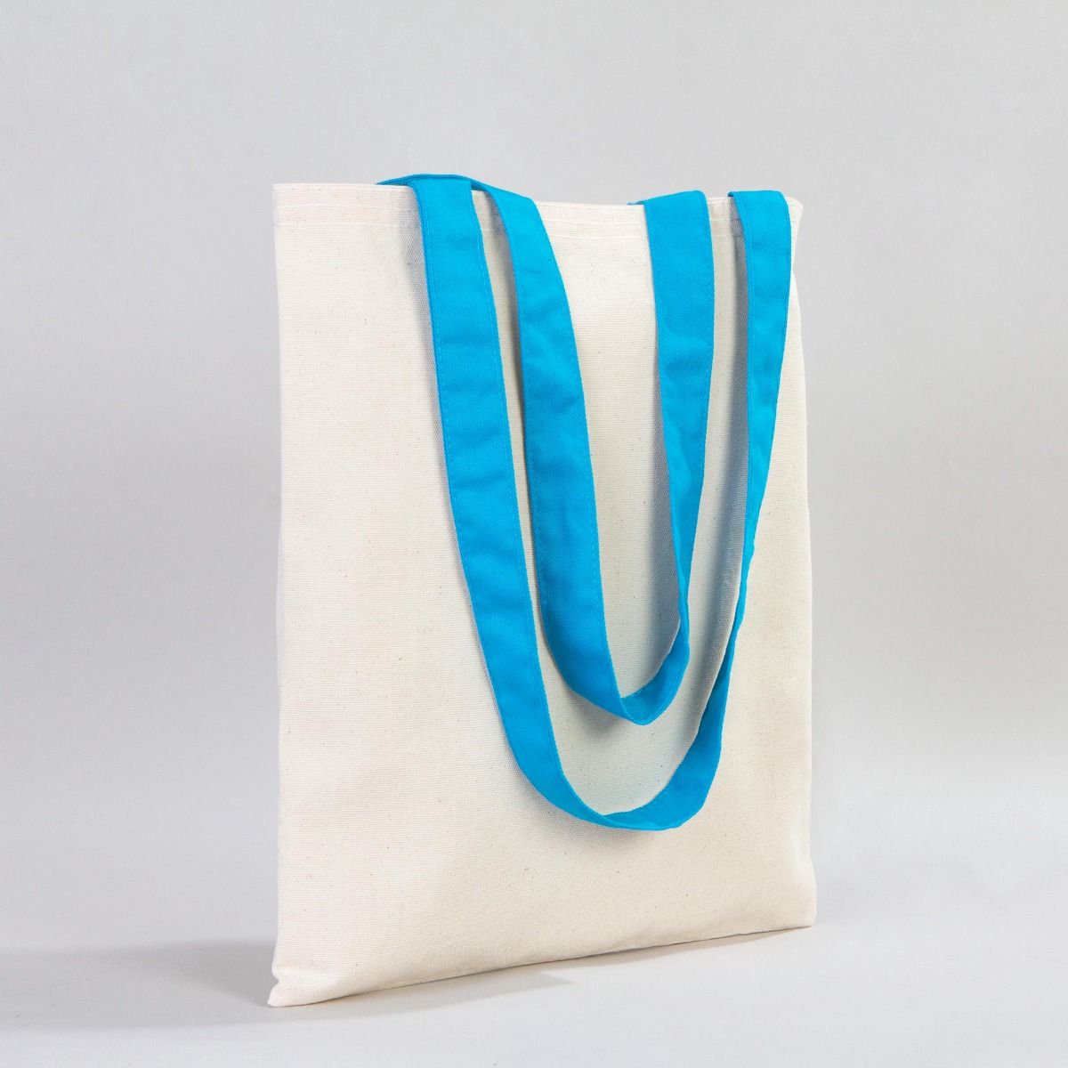 Kanvas Çanta Turkuaz Kulp - İç Cepli (Özelleştirilebilir) - istecanta.com